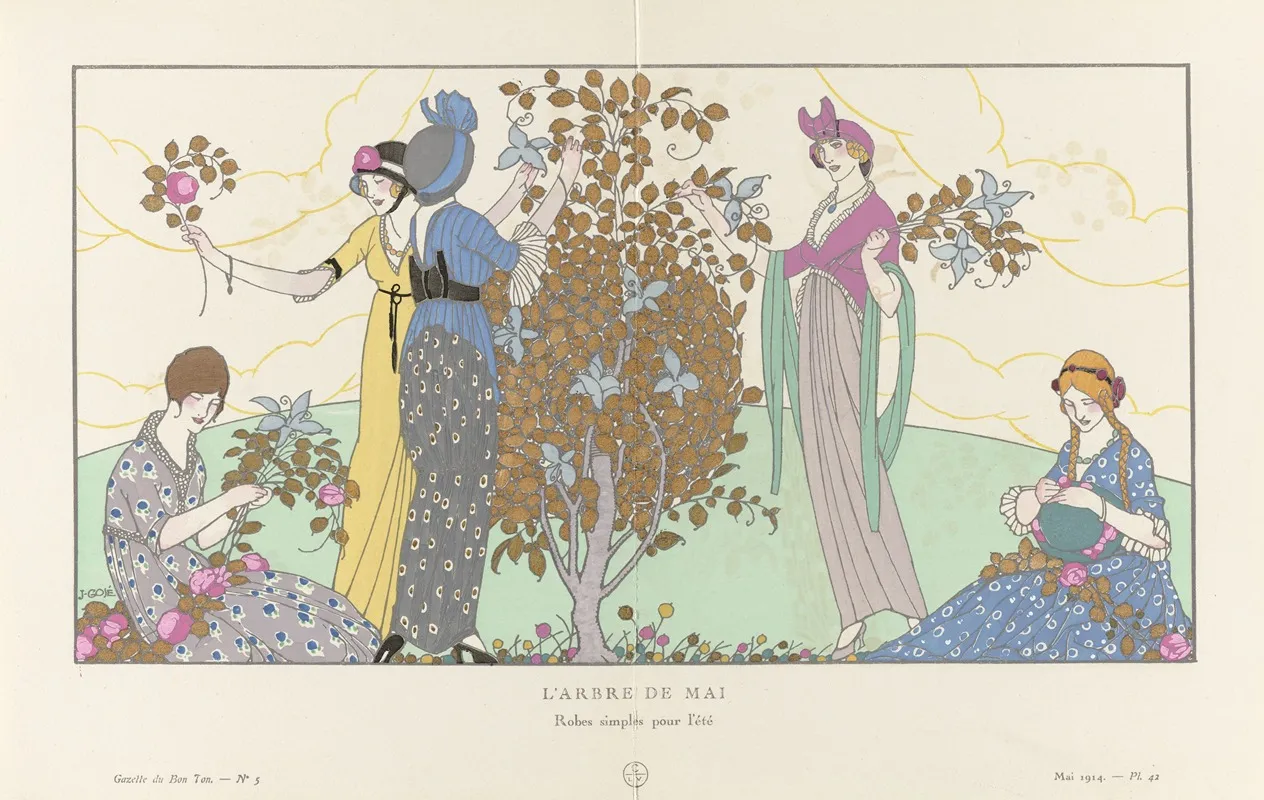 Gazette Du Bon Ton Larbre De Mai Robes Simples Pour Lete
