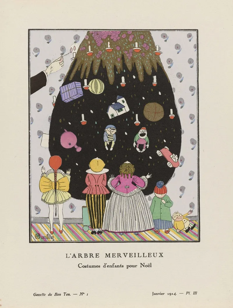 Gazette Du Bon Ton Larbre Merveilleux Costumes Denfants Pour Noel