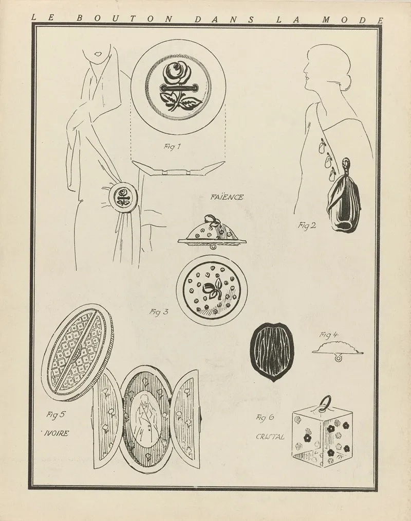 Gazette Du Bon Ton Le Bouton Dans La Mode