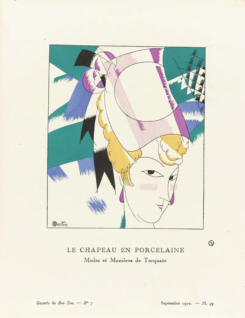 Gazette Du Bon Ton Le Chapeau En Porcelaine Modes Et Manieres De Torquate
