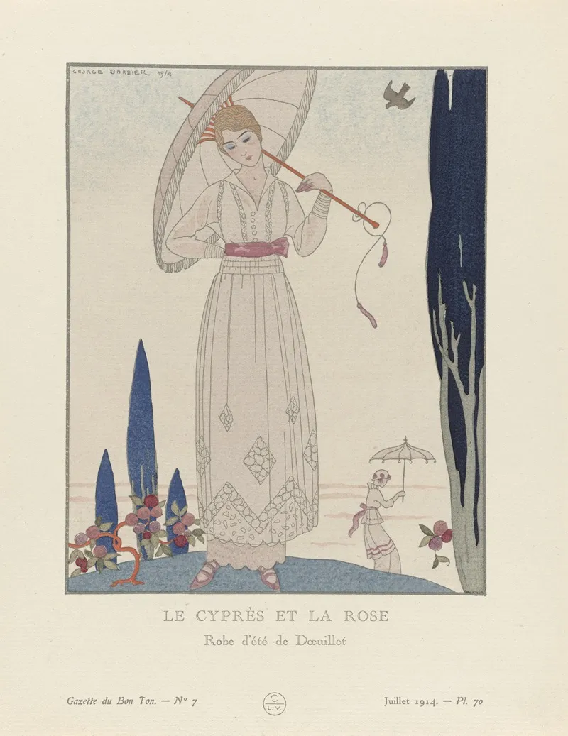 Gazette Du Bon Ton Le Cypres Et La Rose Robe Dete De Doeuillet
