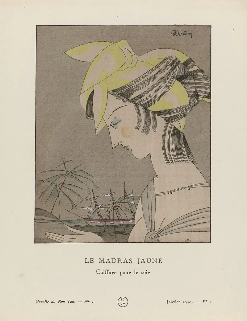 Gazette Du Bon Ton Le Madras Jaune Coiffure Pour Le Soir