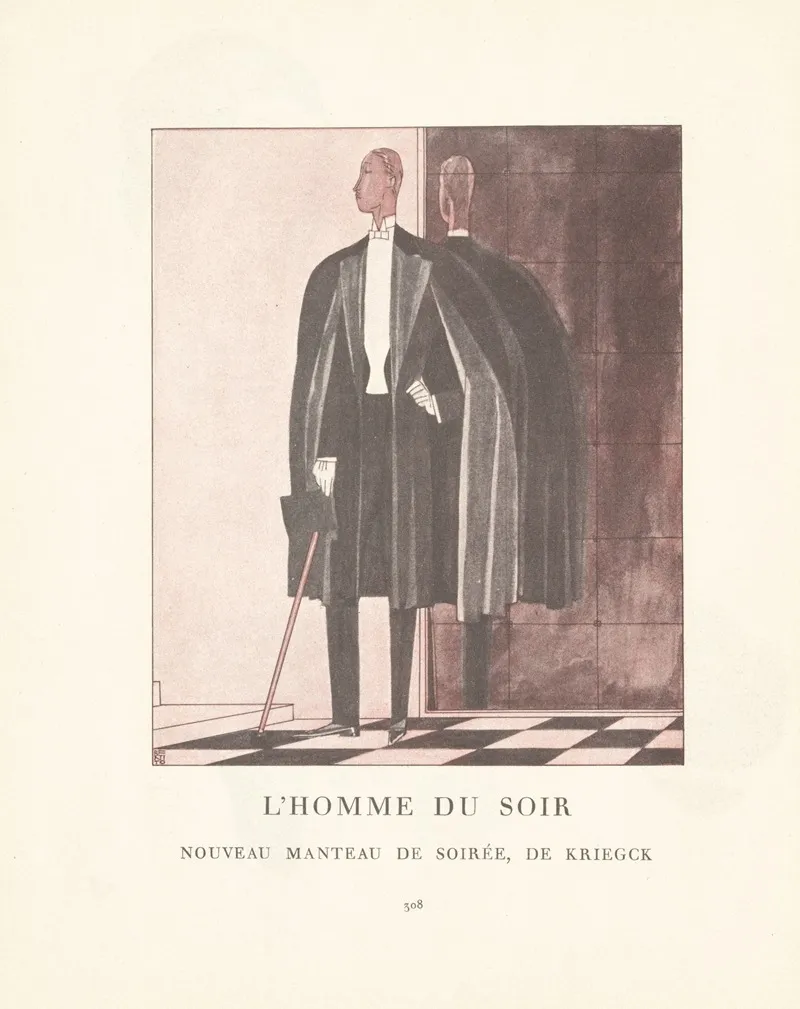 Gazette Du Bon Ton Lhomme Du Soir