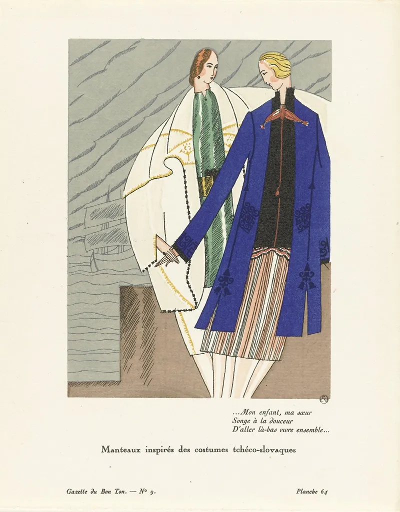 Gazette Du Bon Ton Manteaux Inspires Des Costumes Tcheco Slovaques