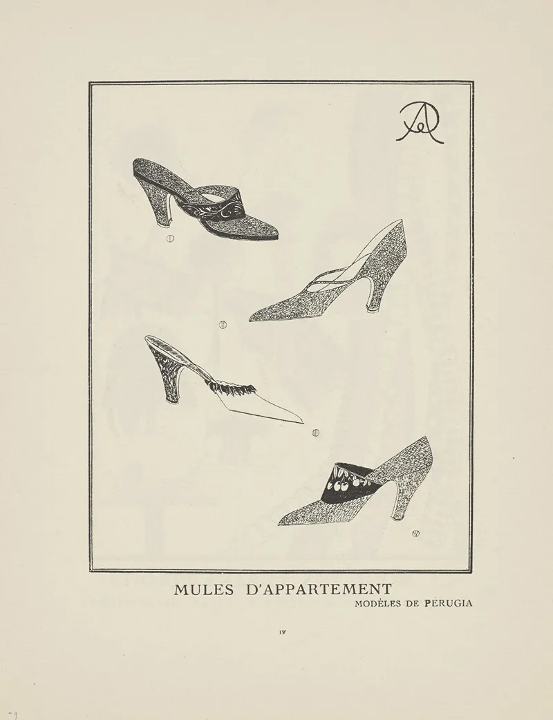 Gazette Du Bon Ton Mules Dappartement Modeles De Perugia