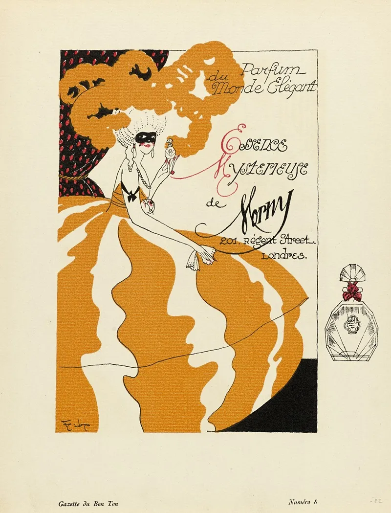 Gazette Du Bon Ton Parfum Van Morny Wall Art by Félix Lorioux - High-Resolution Digital Print