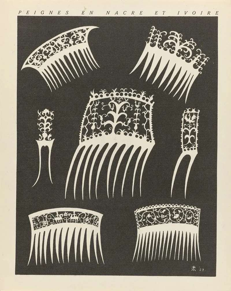 Gazette Du Bon Ton Peignes En Nacre Et Ivoire