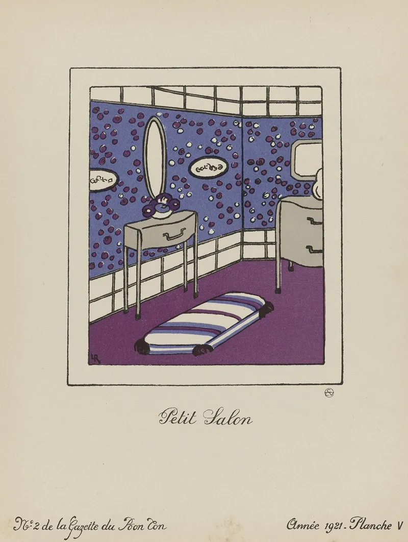Gazette Du Bon Ton Petit Salon Wall Art by Lucie Renaudot - High-Resolution Digital Print