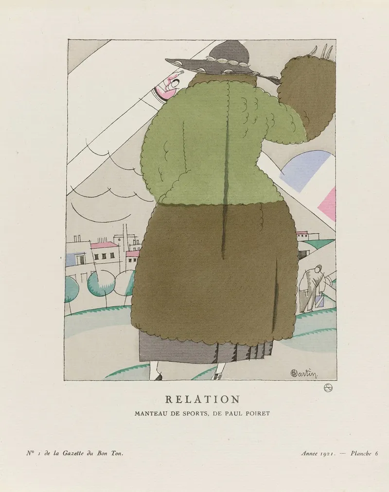 Gazette Du Bon Ton Relation Manteau De Sports De Paul Poiret