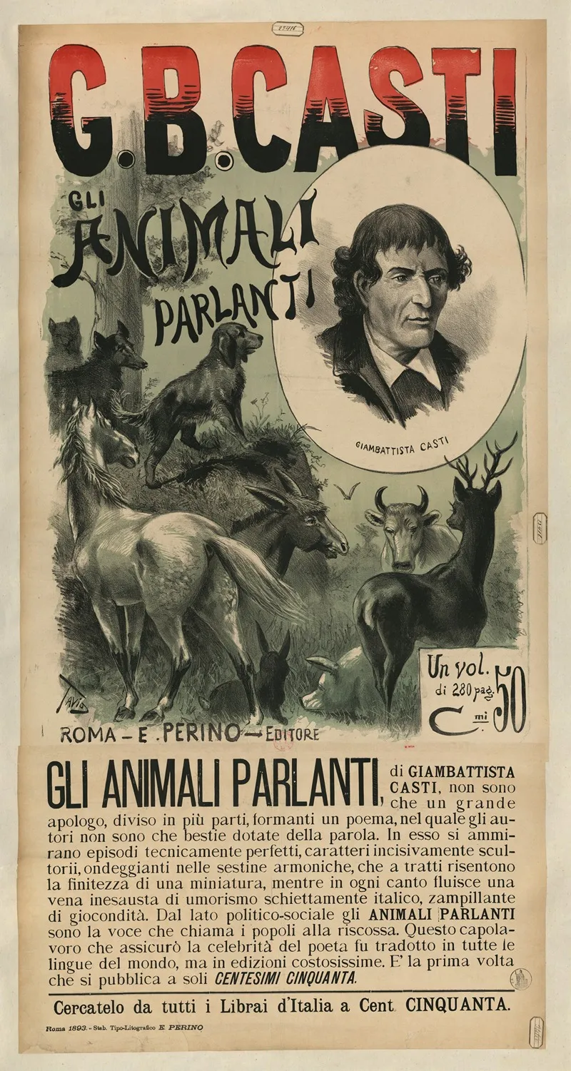 Gb Casti Gli Animali Parlanti Wall Art by Ottavio Rodella Tavio - High-Resolution Digital Print