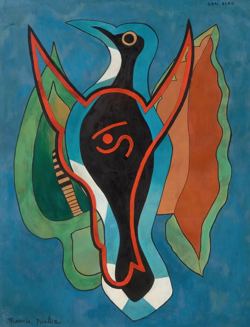 Geai Bleu Wall Art by Francis Picabia - High-Resolution Digital Print