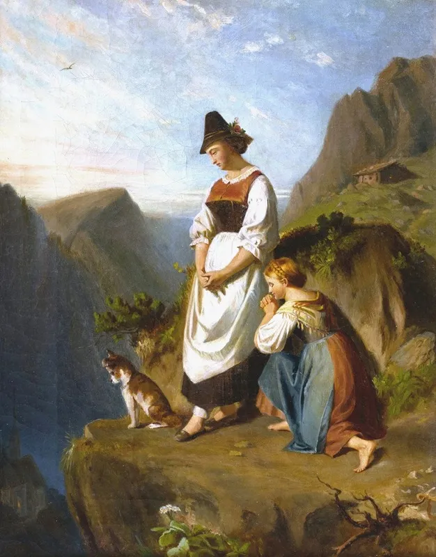 Gebetlauten Wall Art by Eduard Heinel - High-Resolution Digital Print