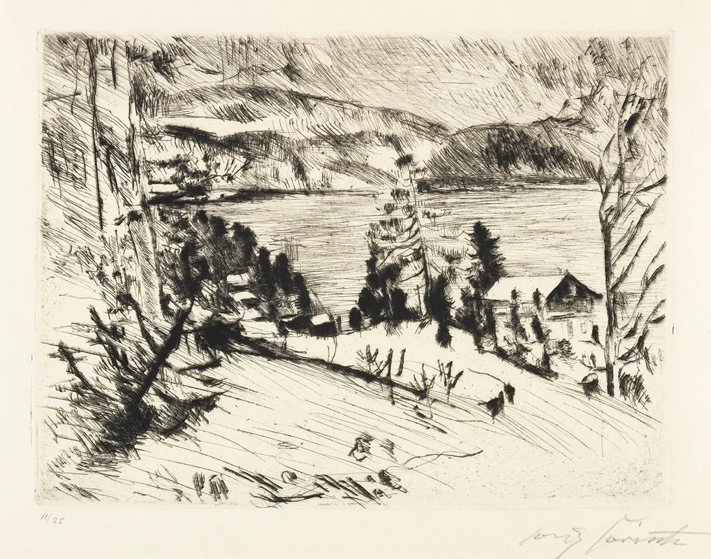 Gebirgsee Walchensee Im Winter Wall Art by Lovis Corinth - High-Resolution Digital Print