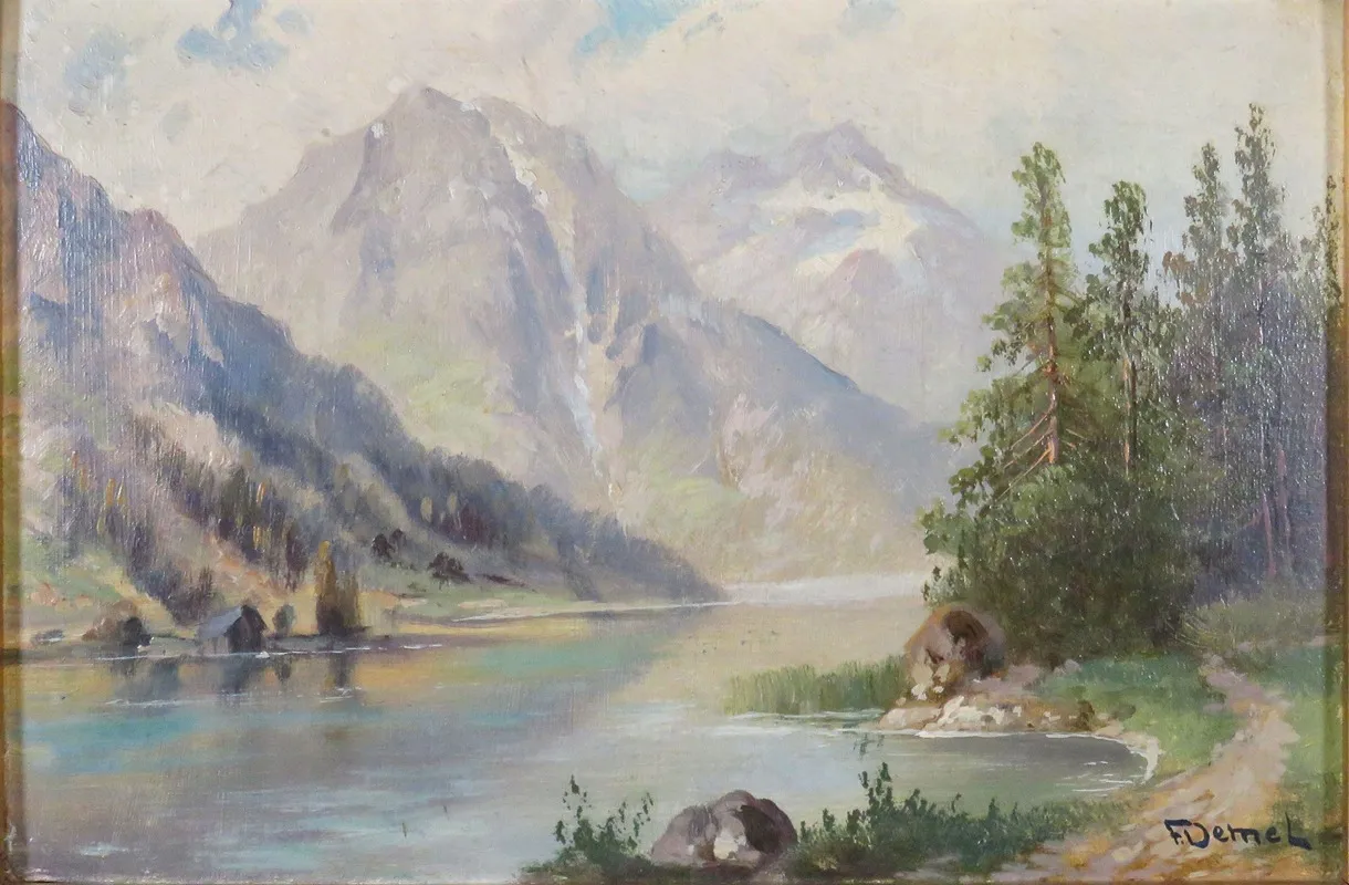Gebirgssee 3 Wall Art by Franz Demel - High-Resolution Digital Print