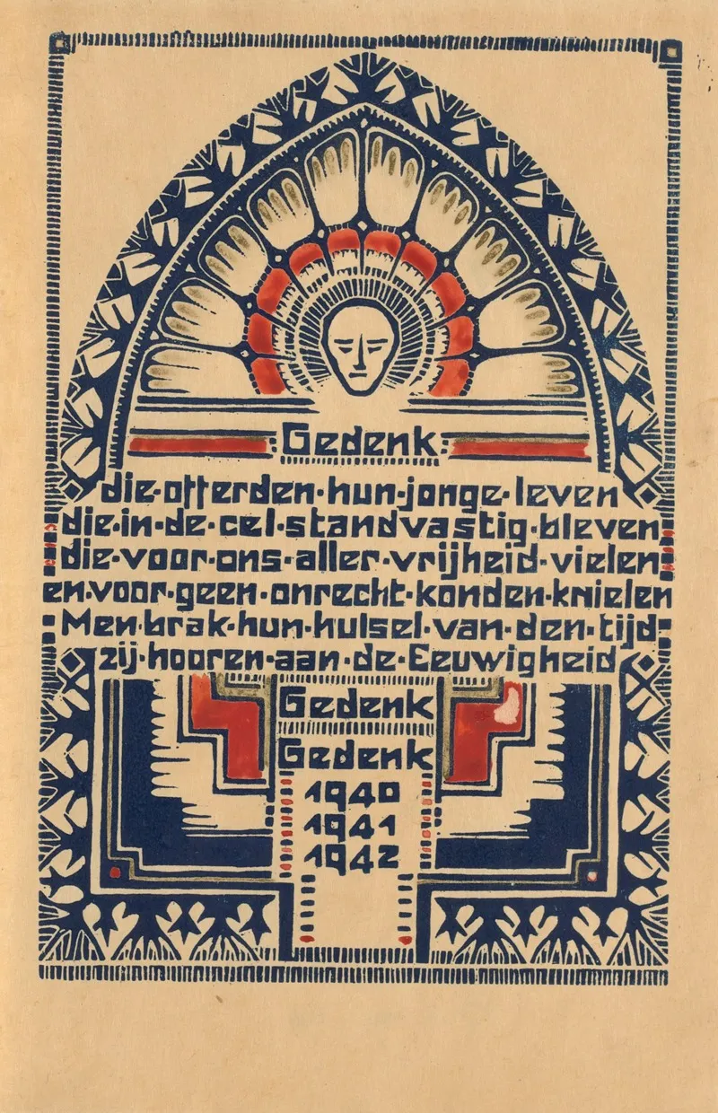 Gedenkkaart Voor De Gevallenen Wall Art by Anonymous - High-Resolution Digital Print