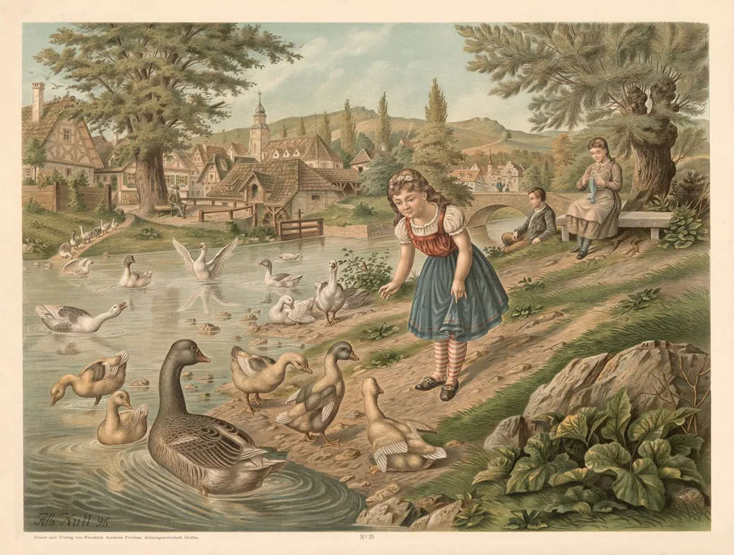 Geese And Ducks 2 Wall Art by Otto Speckter - High-Resolution Digital Print