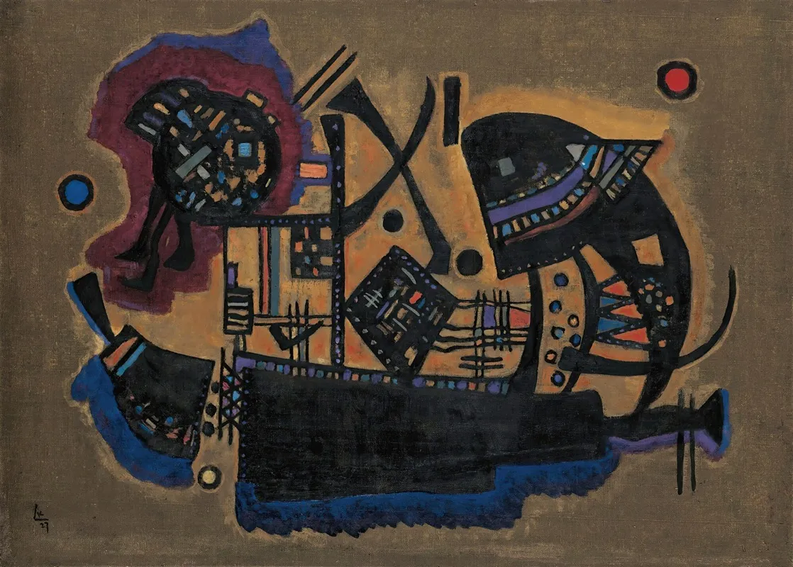 Geflecht Woven Wall Art by Wassily Kandinsky - High-Resolution Digital Print