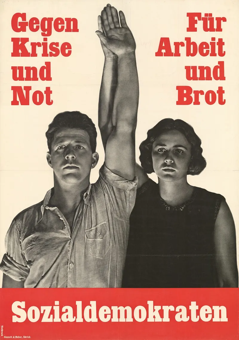 Gegen Krise Und Not Fur Arbeit Und Brot Sozialdemokraten Wall Art by Paul Senn - High-Resolution Digital Print