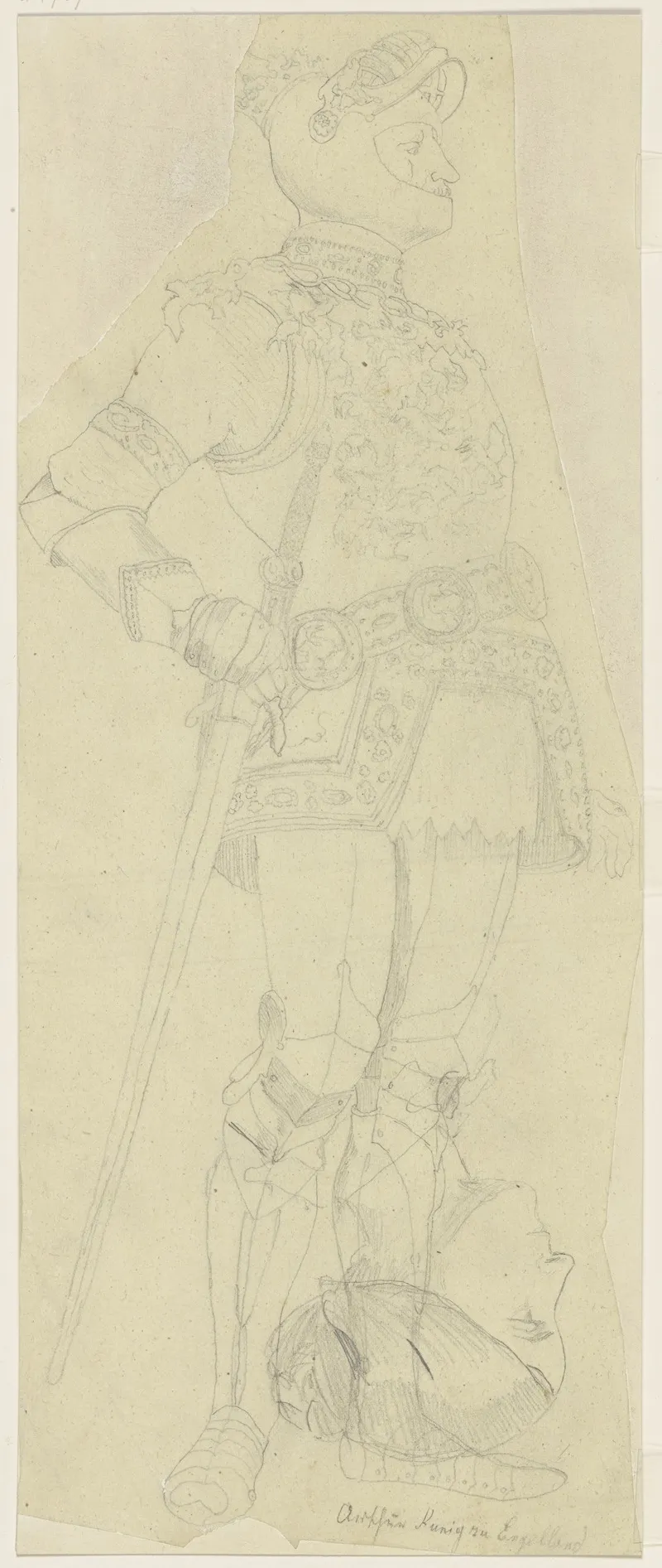 Geharnischter Ritter Konig Artus