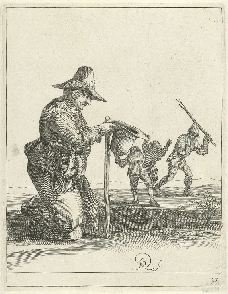 Geknielde Bedelaar