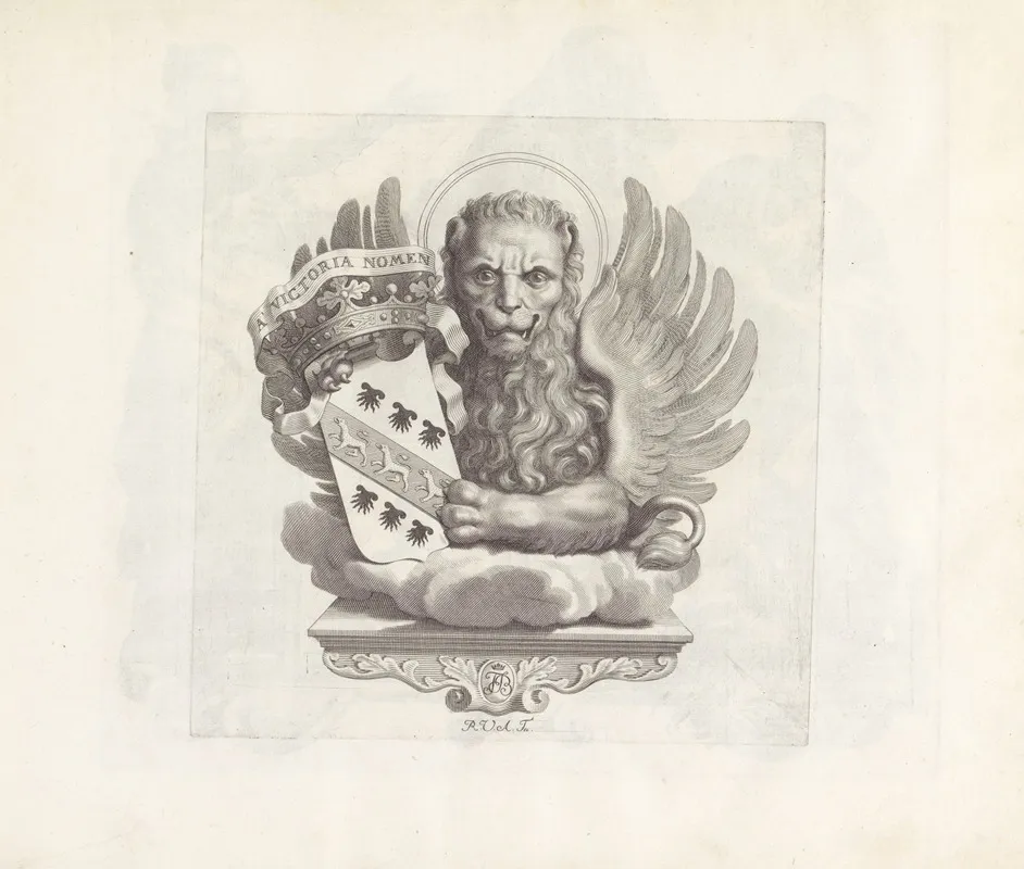 Gekroond Wapenschild Met De Leeuw Van Sint Marcus Wall Art by Robert van Audenaerde - High-Resolution Digital Print