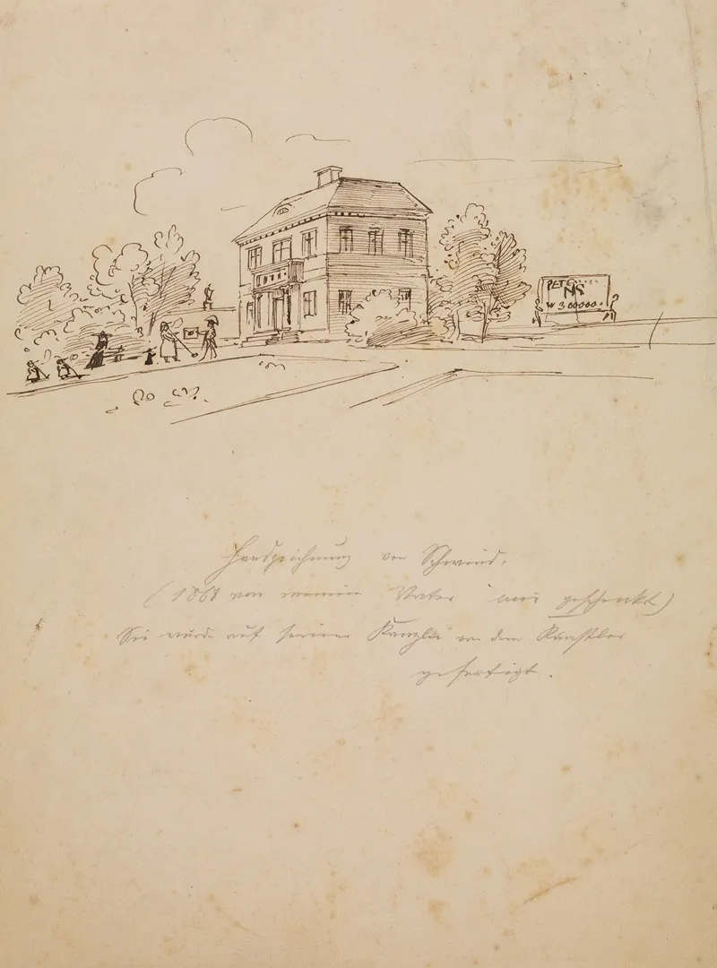 Gelegenheitsskizze Einer Villa
