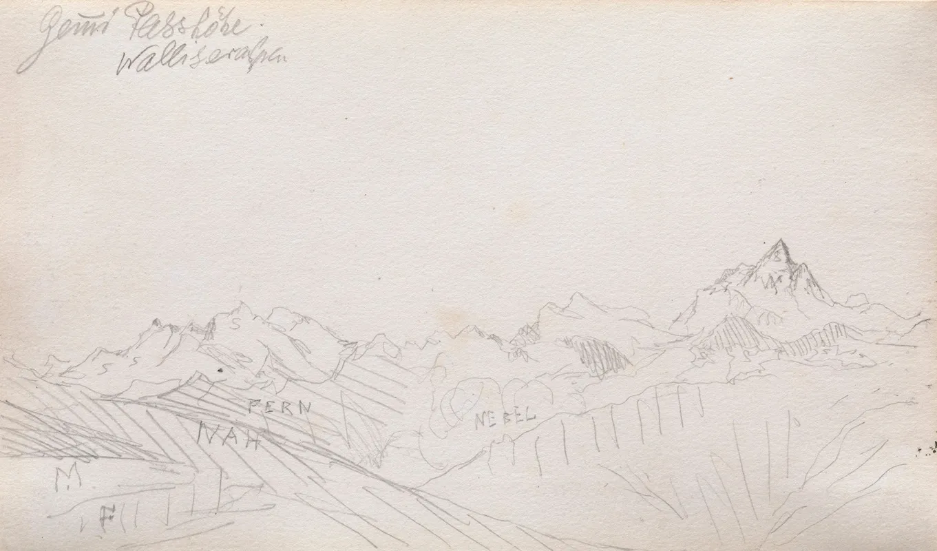 Gemmi Pass Valais Alps
