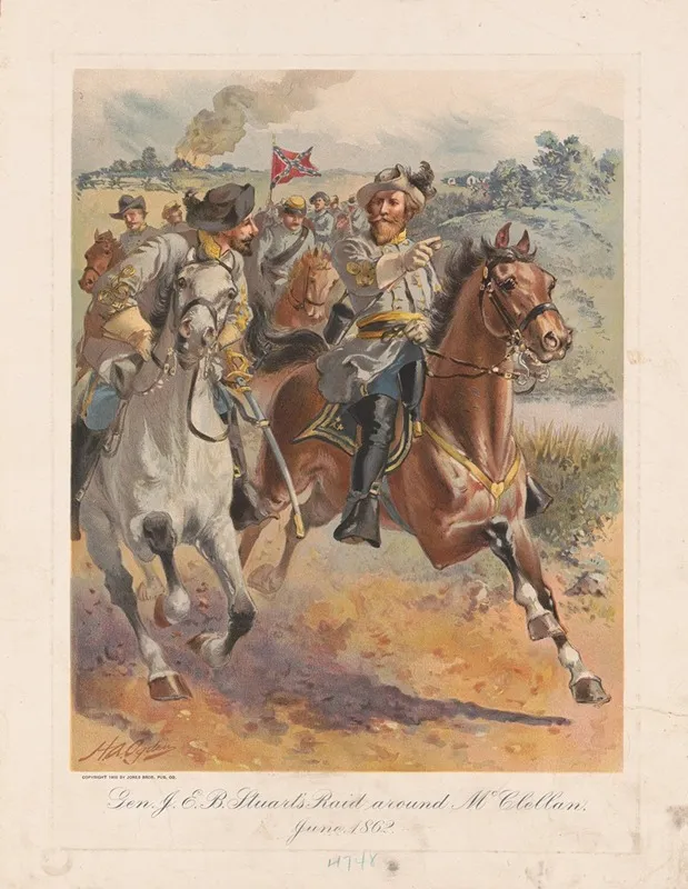 Gen J E B Stuarts Raid Around Mcclellan June 1862