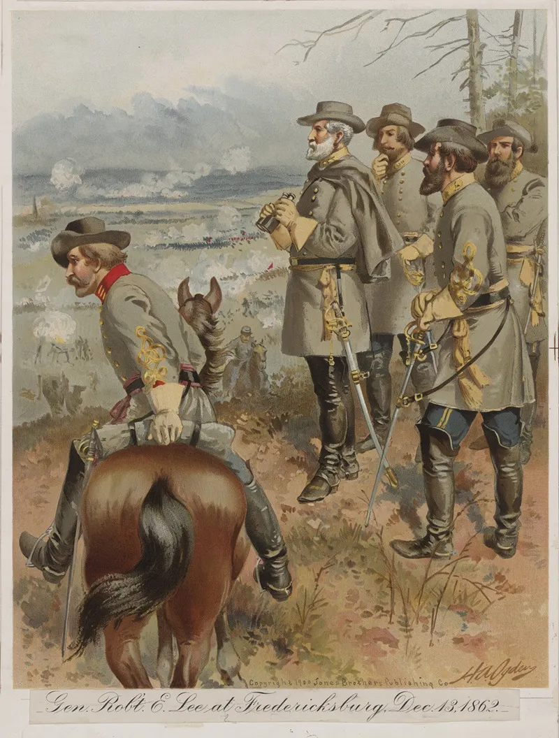 Gen Robert E Lee At Fredericksburg Dec 13 1862