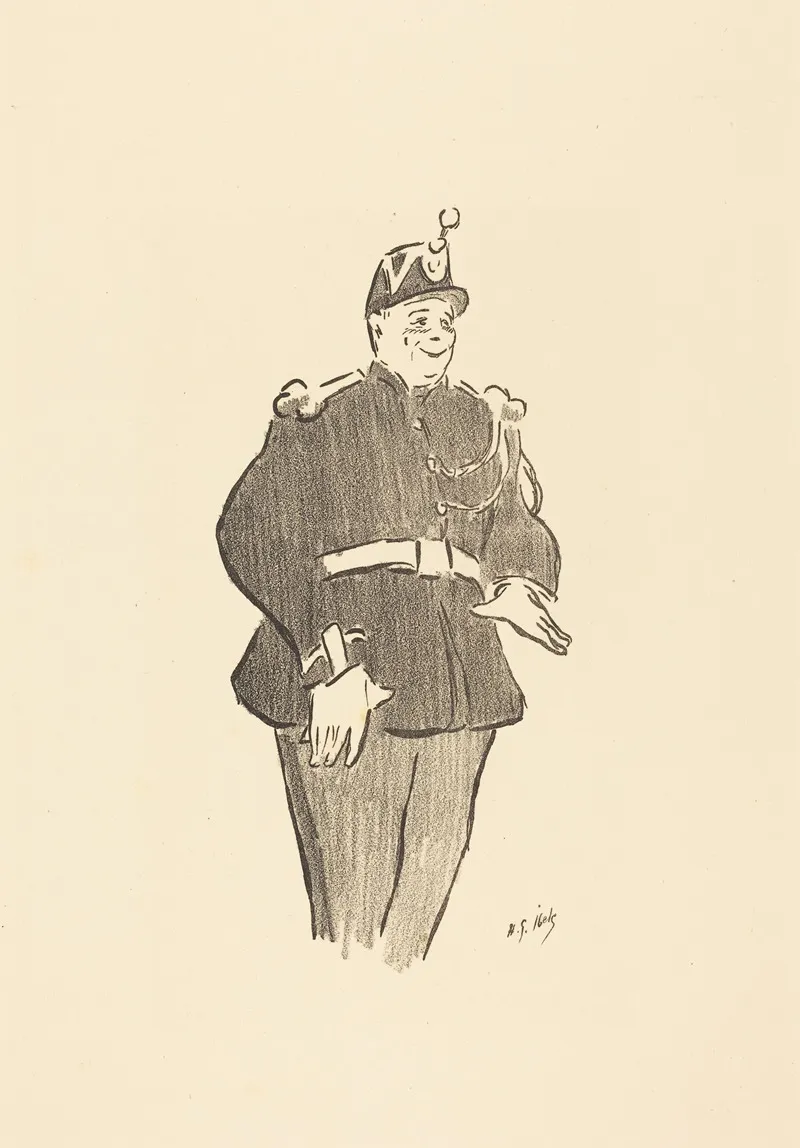 Gendarme Wall Art by Henri-Gabriel Ibels - High-Resolution Digital Print