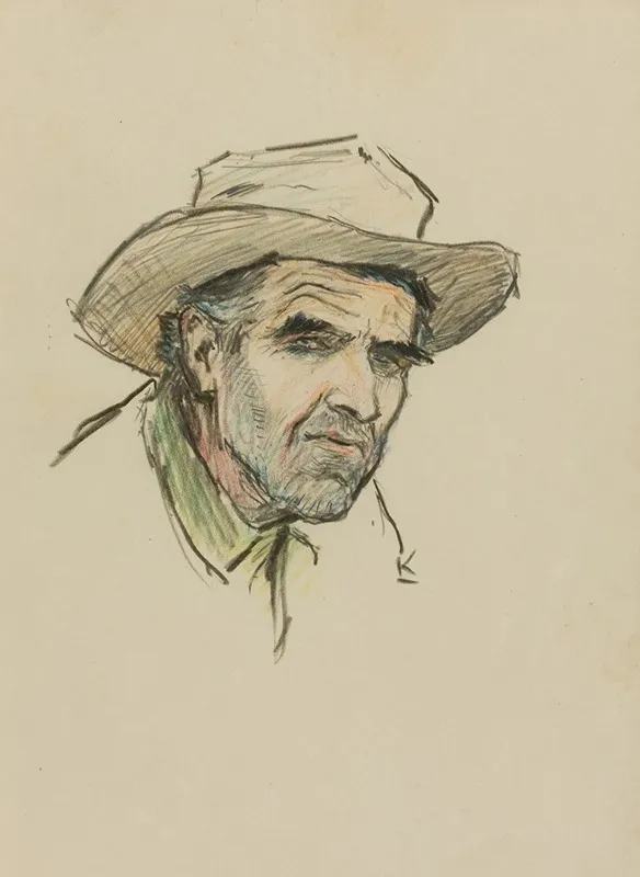 Gene Underwood Of Cooke City Montana Wall Art by William Henry Dethlef Koerner - High-Resolution Digital Print