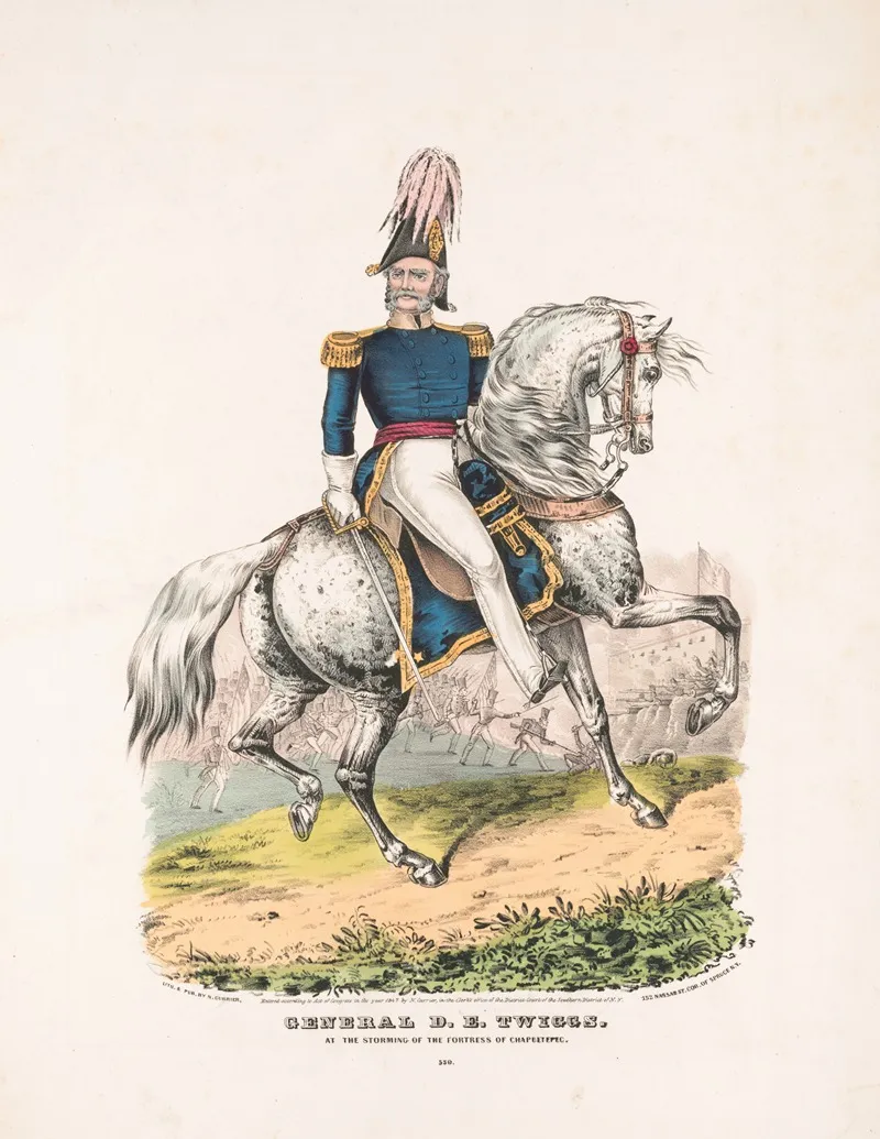 General D E Twiggs At The Storming Of The Fortress Of Chapultepec