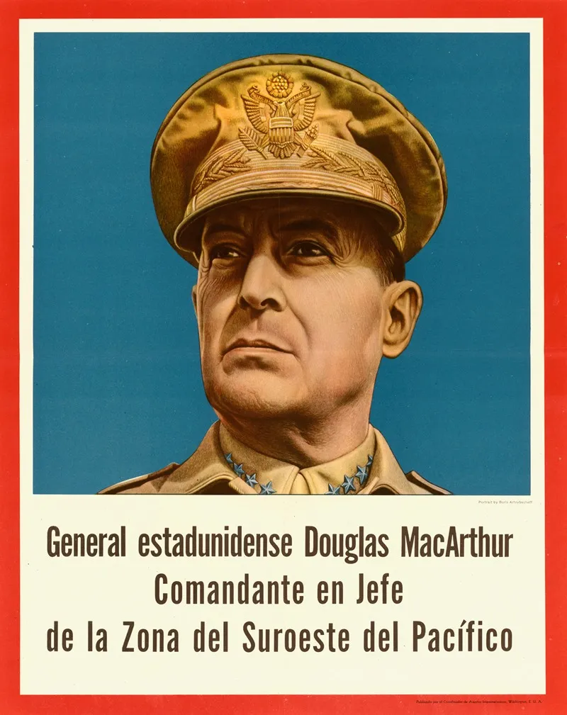 General Estadunidense Douglas Macarthur Wall Art by Boris Artzybasheff - High-Resolution Digital Print