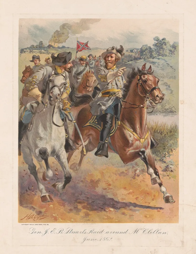 General James Ewell Brown Stuarts Raid Around Mcclellan June 1862
