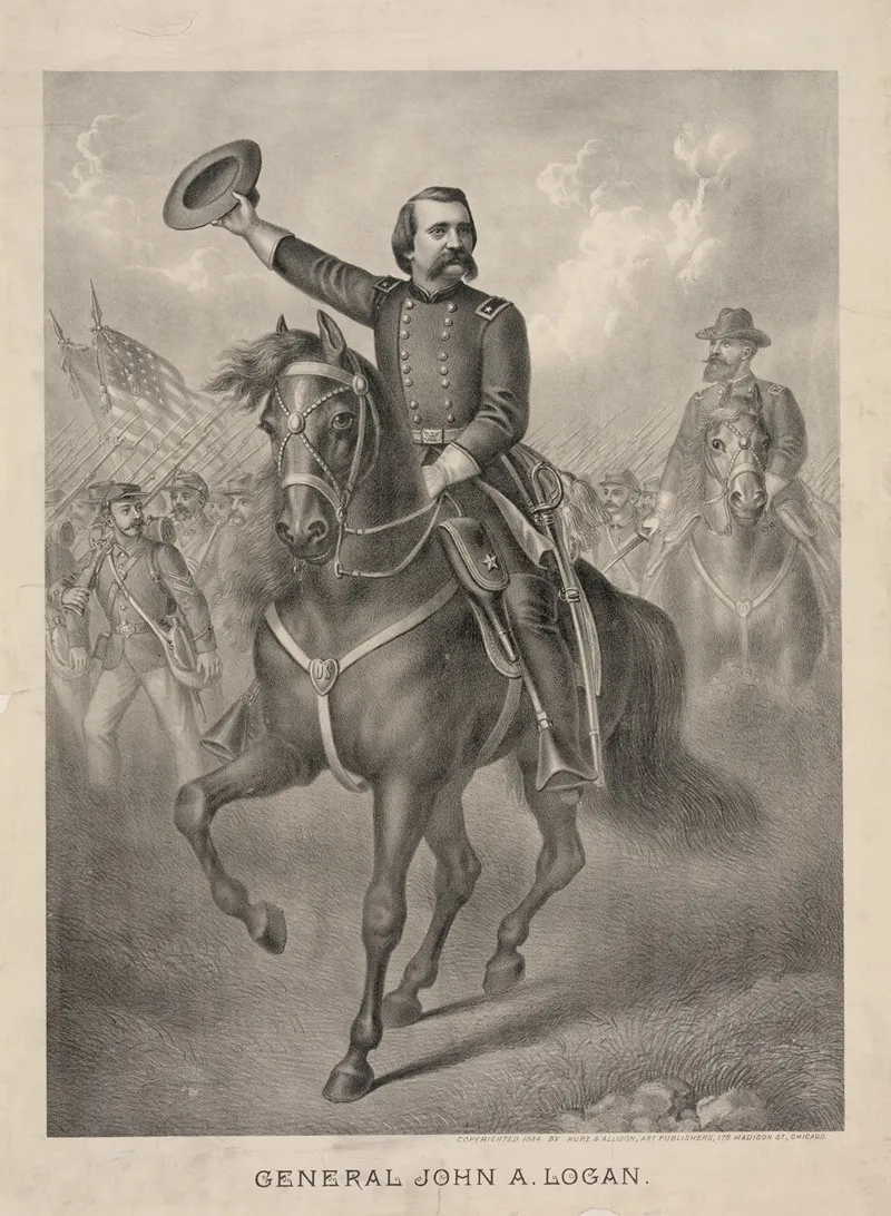General John Alexander Logan Wall Art by Kurz &amp; Allison - High-Resolution Digital Print