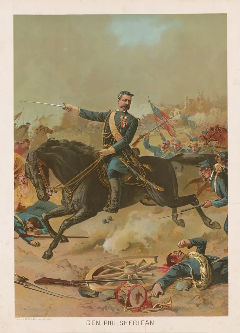 General Philip Sheridan Wall Art by Shober &amp; Carqueville - High-Resolution Digital Print