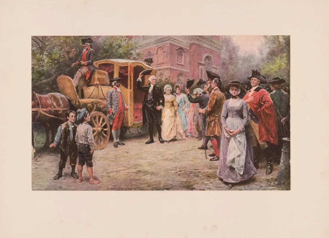 General Washington At Christ Church Easter Morning 1795