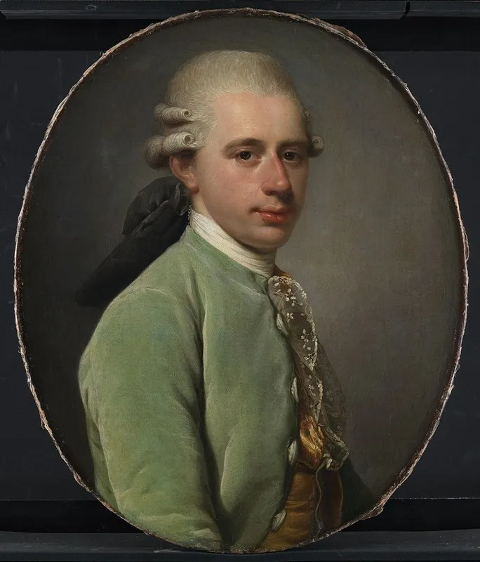 Generalpostdirektor Frederik Hauch Som Ung Wall Art by Jens Juel - High-Resolution Digital Print