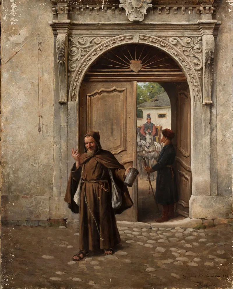 Generous Alms Wall Art by Zygmunt Ajdukiewicz - High-Resolution Digital Print