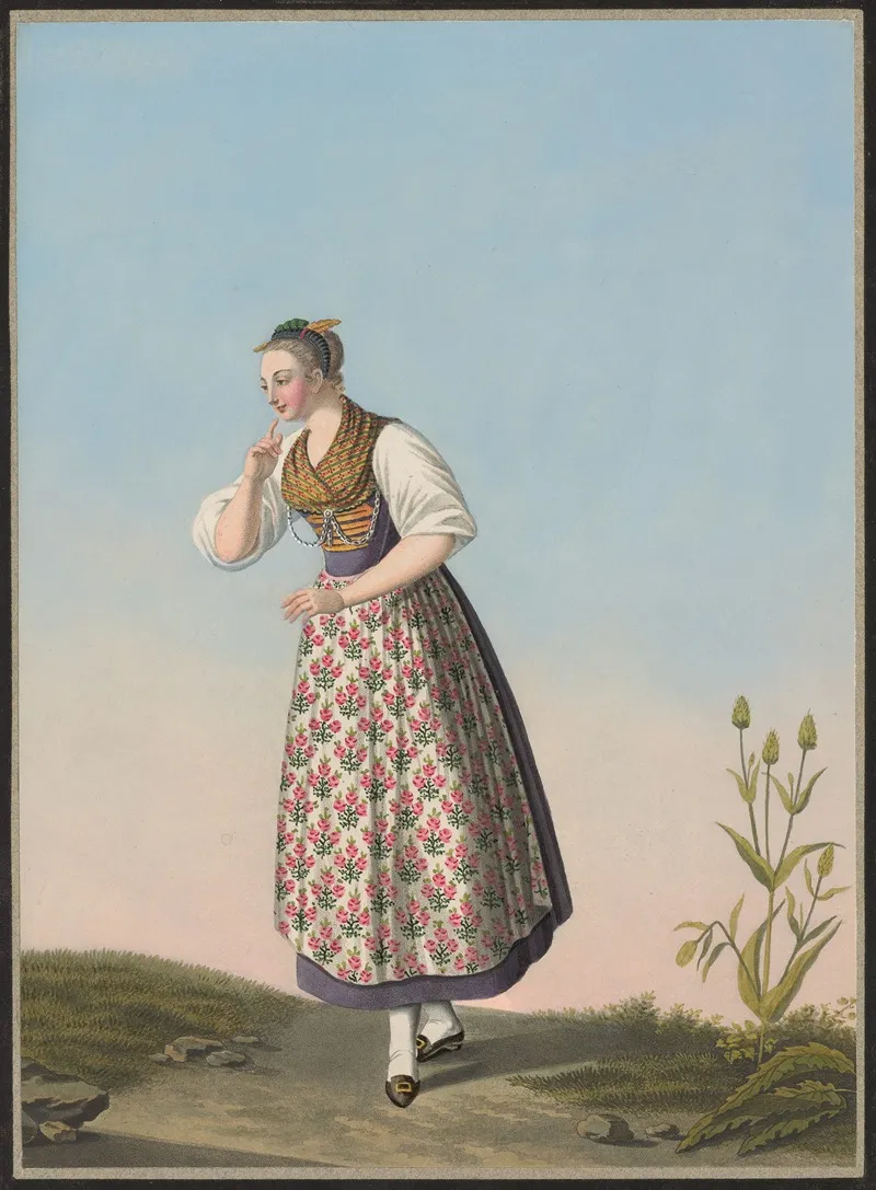 Genovieve Frey De Munsterlingen Au Canton De Thurgovie Wall Art by Jean Emmanuel Locher - High-Resolution Digital Print