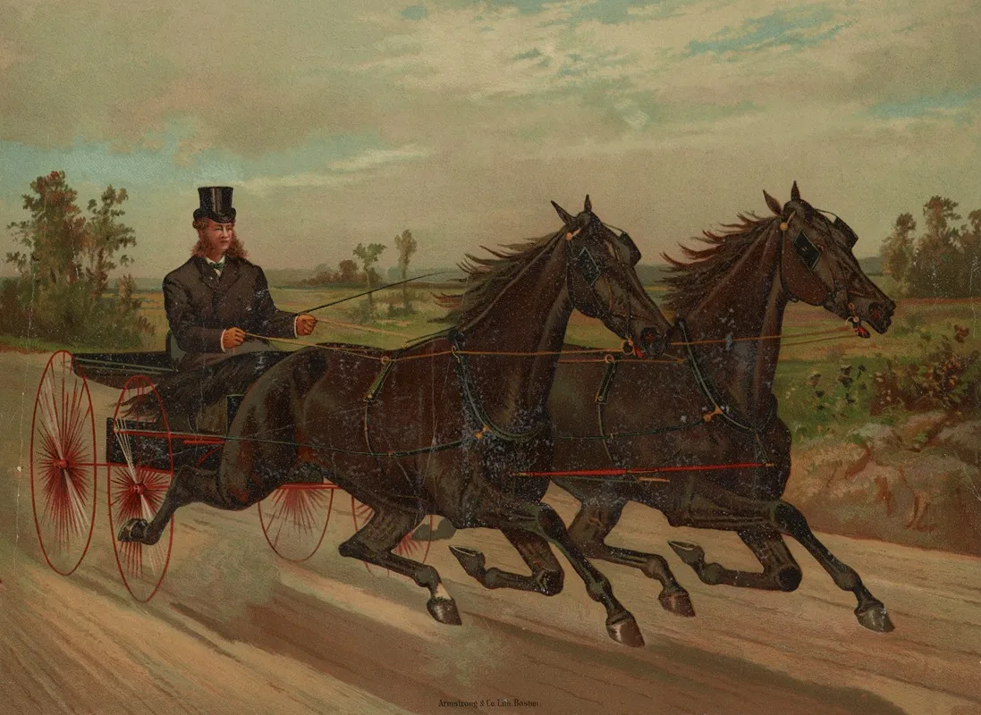 Gentleman In Carriage Facing Right