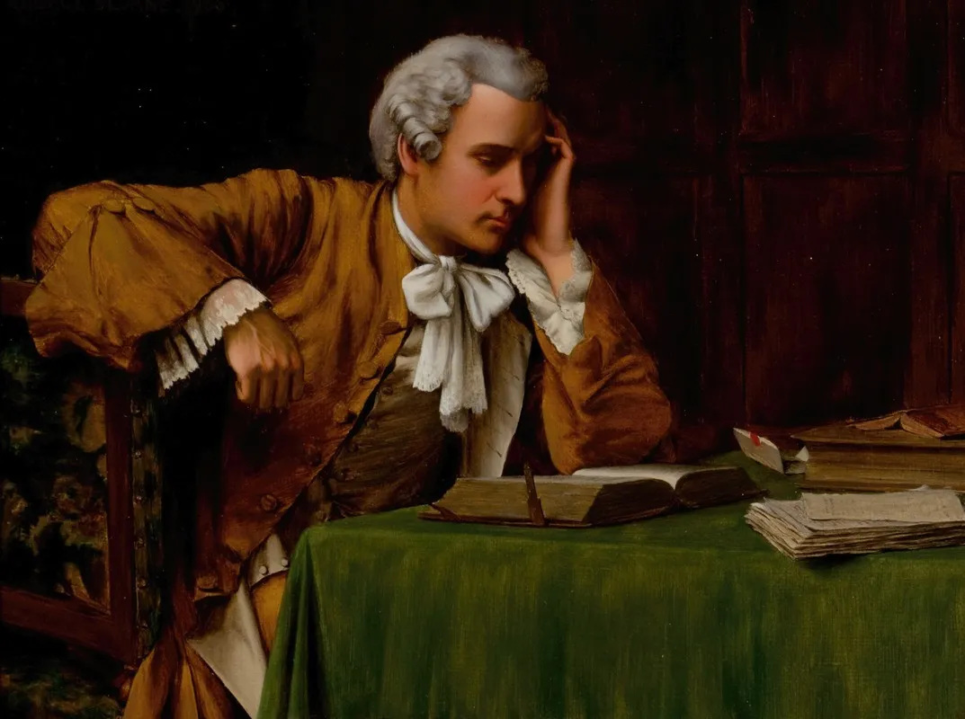 Gentleman Reading Wall Art by George Sloane - High-Resolution Digital Print