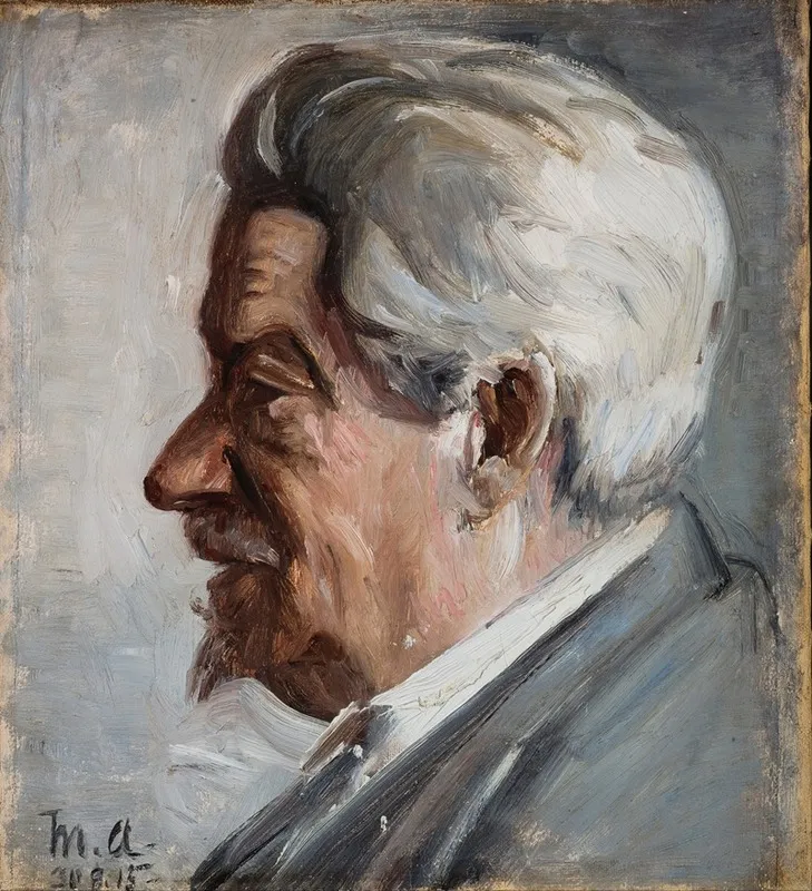 Georg Brandes 2 Wall Art by Michael Ancher - High-Resolution Digital Print