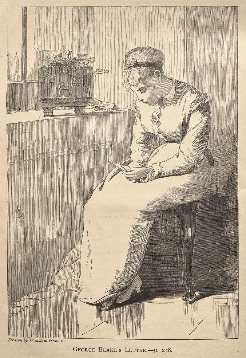 George Blakes Letter Wall Art by Winslow Homer - High-Resolution Digital Print