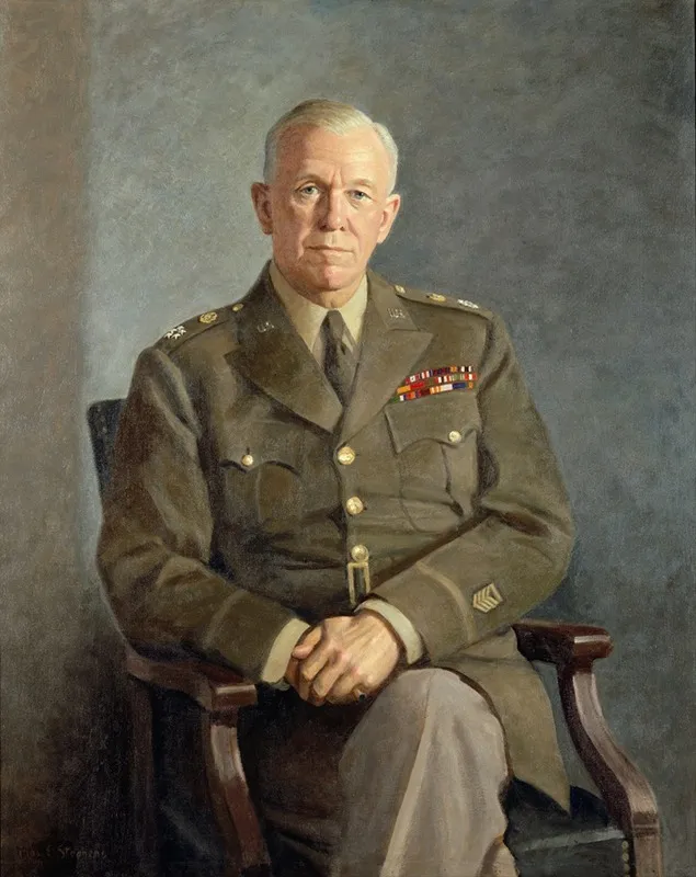 George C Marshall Wall Art by Thomas Edgar Stephens - High-Resolution Digital Print