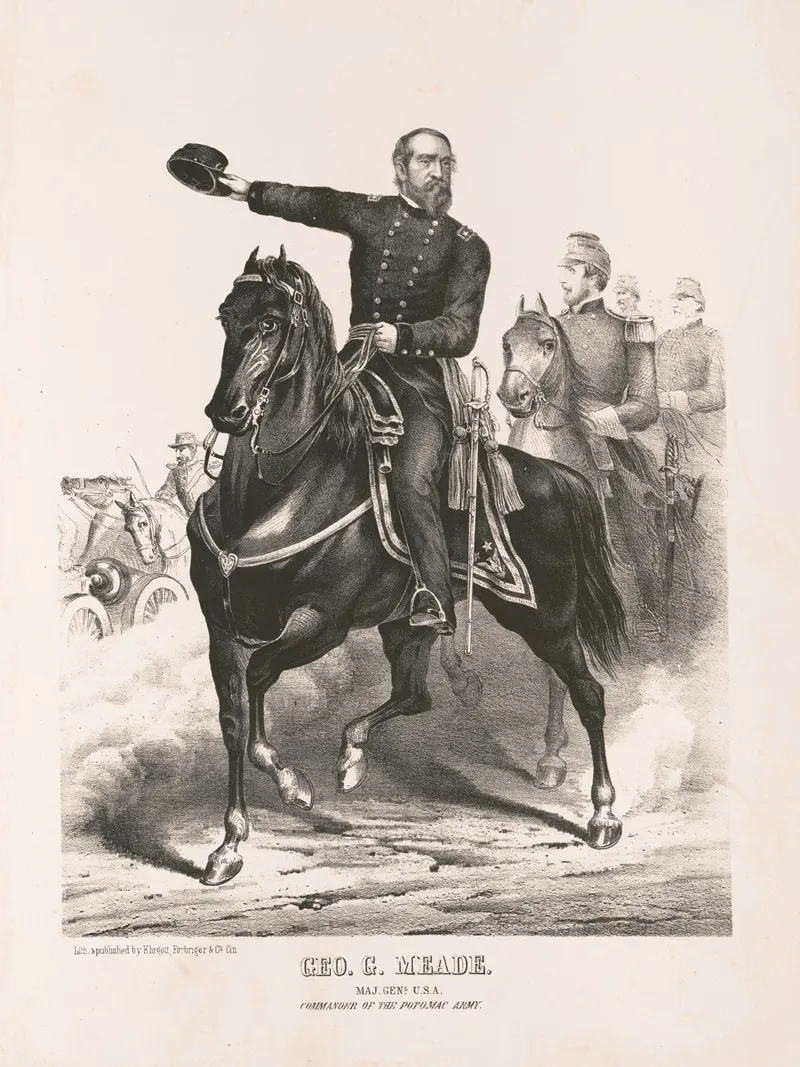 George Gordon Meade 2 Wall Art by Ehrgott, Forbriger &amp; Company - High-Resolution Digital Print