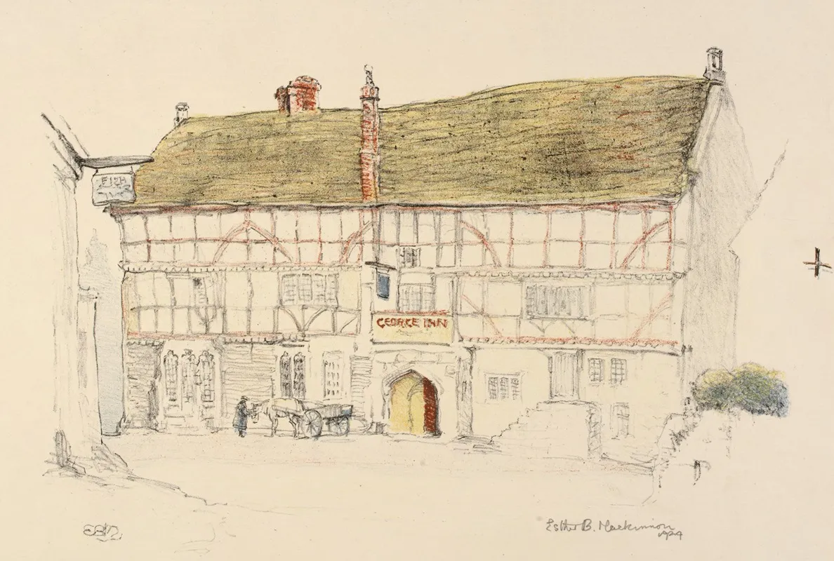 George Inn Wall Art by Esther Blaikie MacKinnon - High-Resolution Digital Print