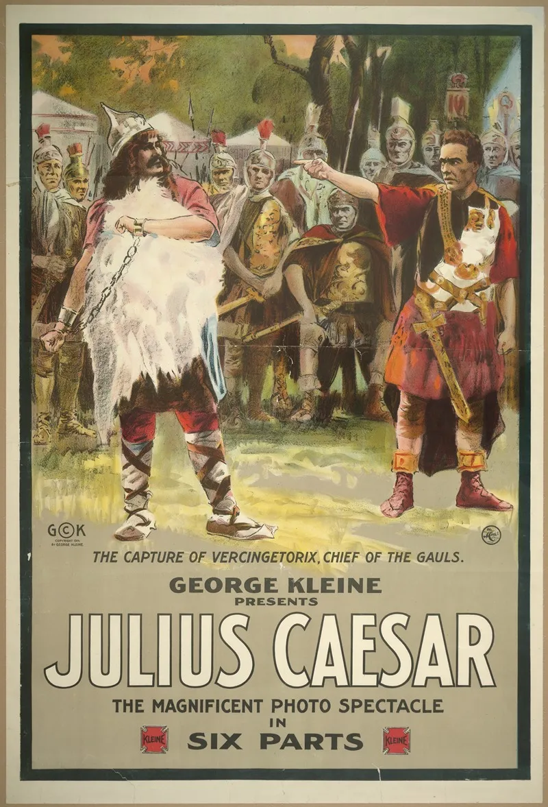 George Kleine Presents Julius Caesar The Magnificent Photo Spectacle In Six Parts Wall Art by H.C. Miner Litho. Co. - High-Resolution Digital Print