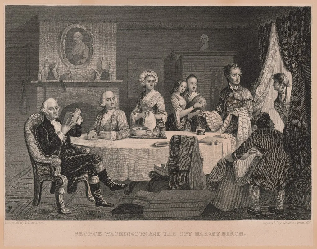 George Washington And The Spy Harvey Birch Wall Art by Tompkins Harrison Matteson - High-Resolution Digital Print
