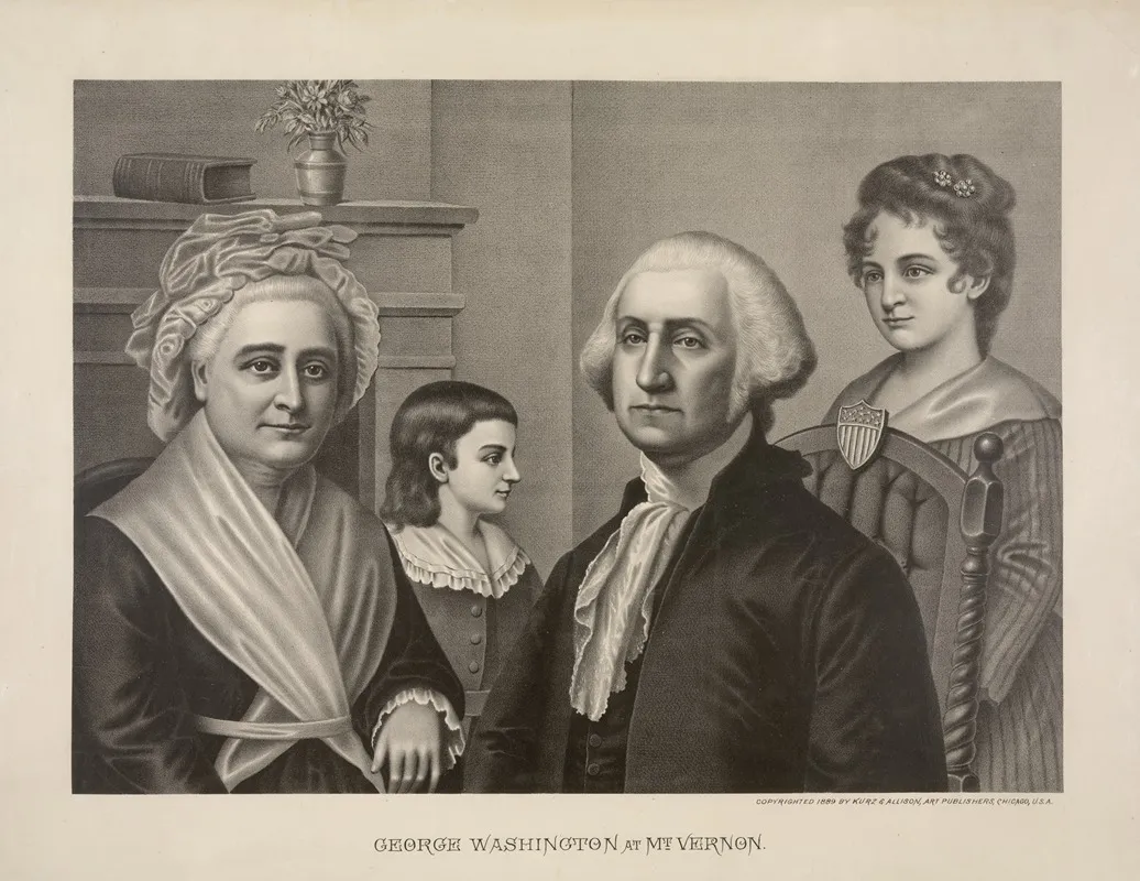 George Washington At Mt Vernon Wall Art by Kurz &amp; Allison - High-Resolution Digital Print